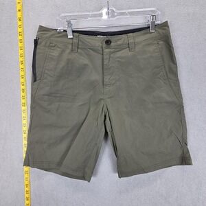 Off The Grid Shorts Mens 34 Green Over N Out Outdoor Hiking Quick Dry Stretch